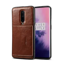 1+7 Magnetic Car Holder case for oneplus 7 pro Luxury PU Leather Kickstand Back Case oneplus 7 pro Card Wallet Flip Stand Cover