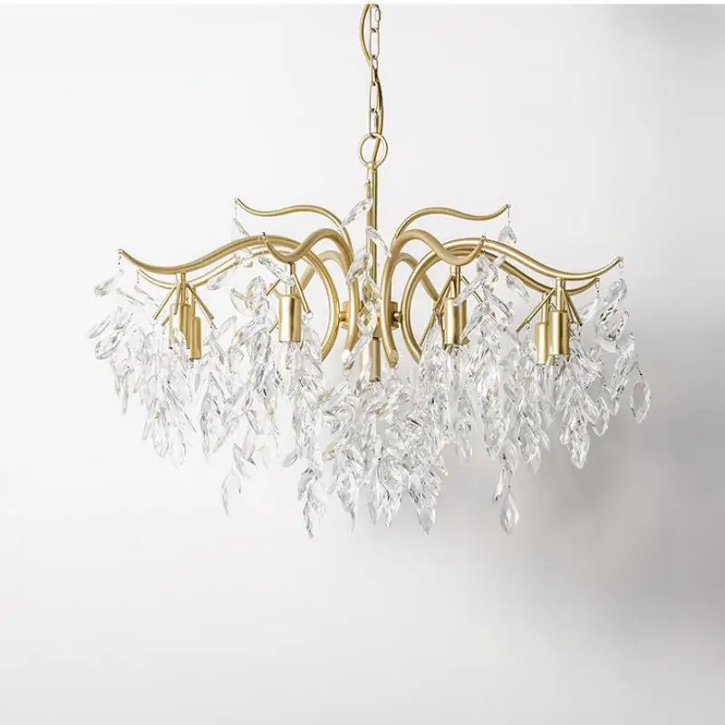 Хрустальная люстра для столовой светодиодный светильник в стиле арт деко
