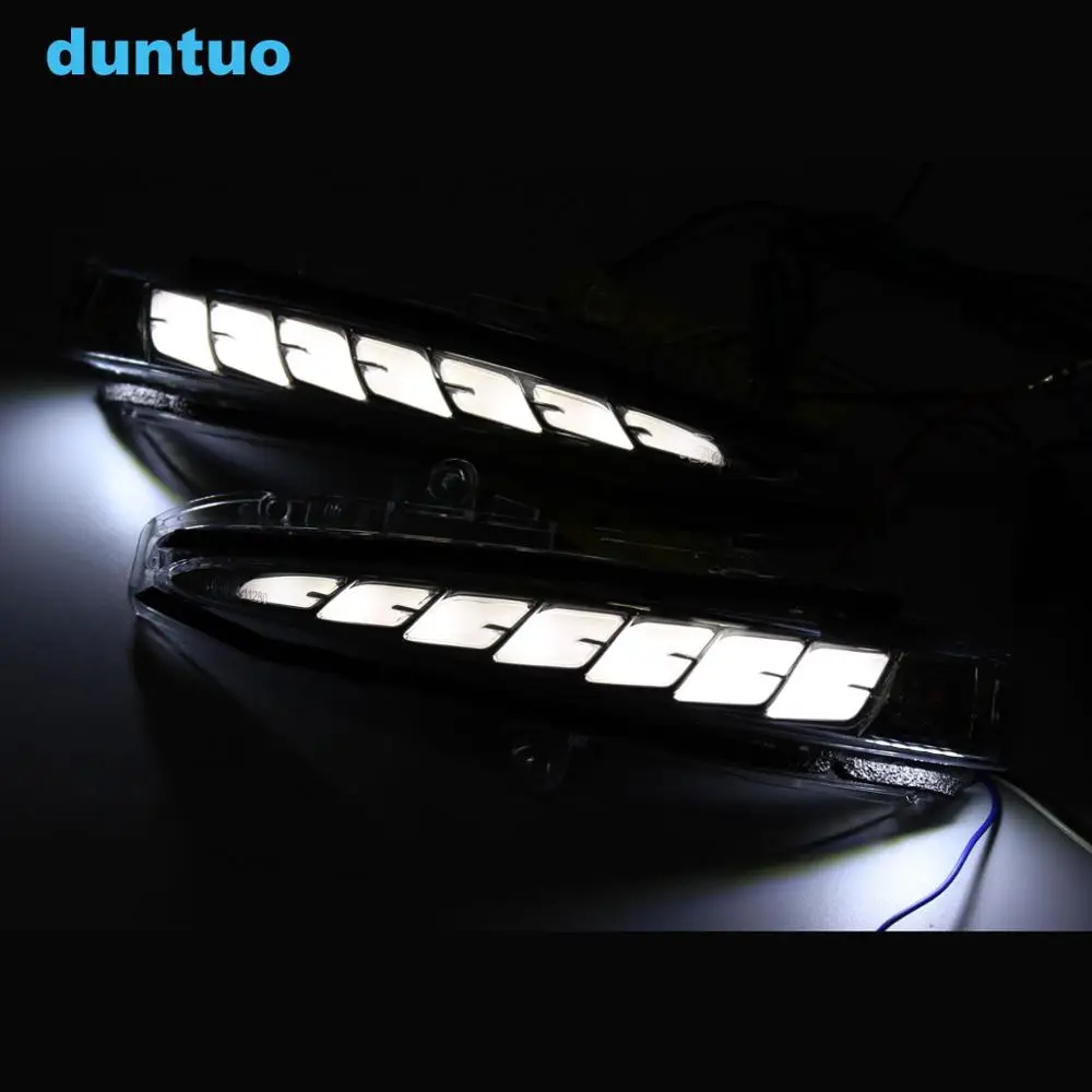 

Rearview Mirror Lights Dynamic LED Sequential Flowing Turn Signal Lamp Running Light For 2015-18 Toyota Alphard Vellfire 30/35