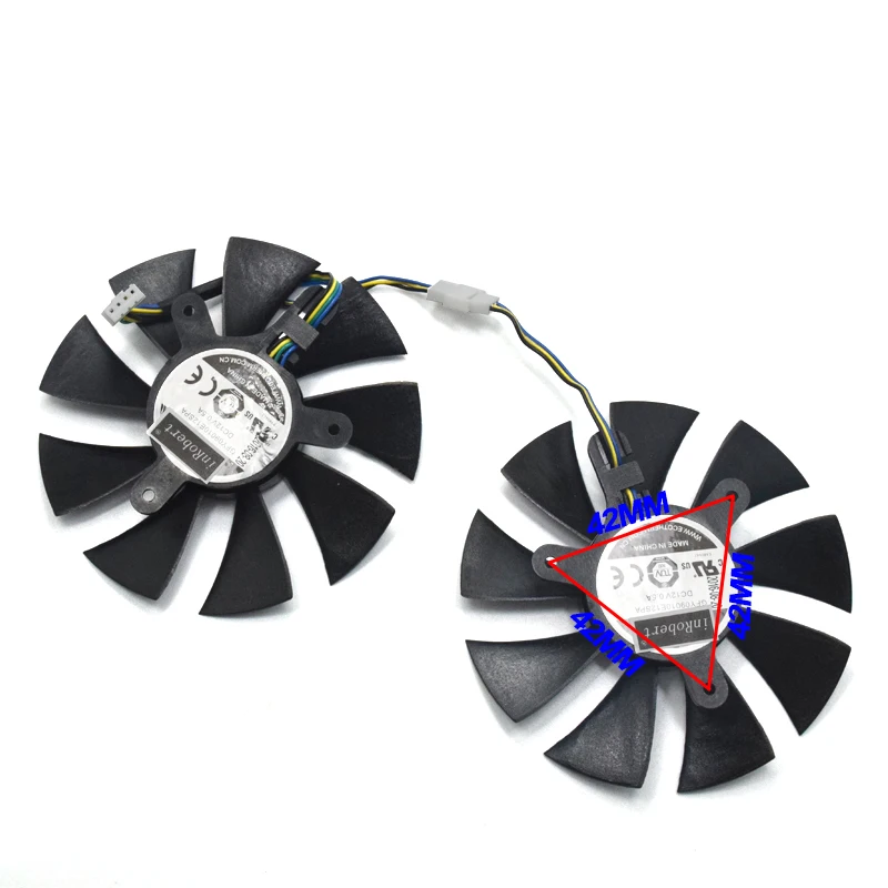 Вентилятор охлаждения для видеокарты ZOTAC GTX1060 6GB GTX 1070 Mini 1050Ti GFY09010E12SPA GA91S2H 85 мм 4