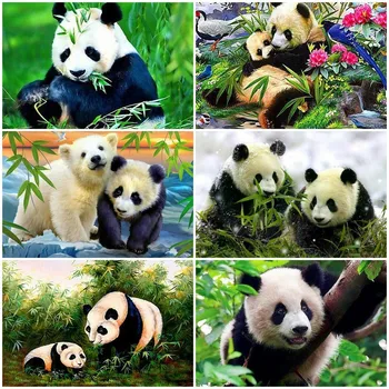

Evershine Diamond Painting Full Drill Square Panda Cross Stitch Diamond Embroidery Sale Animals Rhinestone Pictures Diamond Art