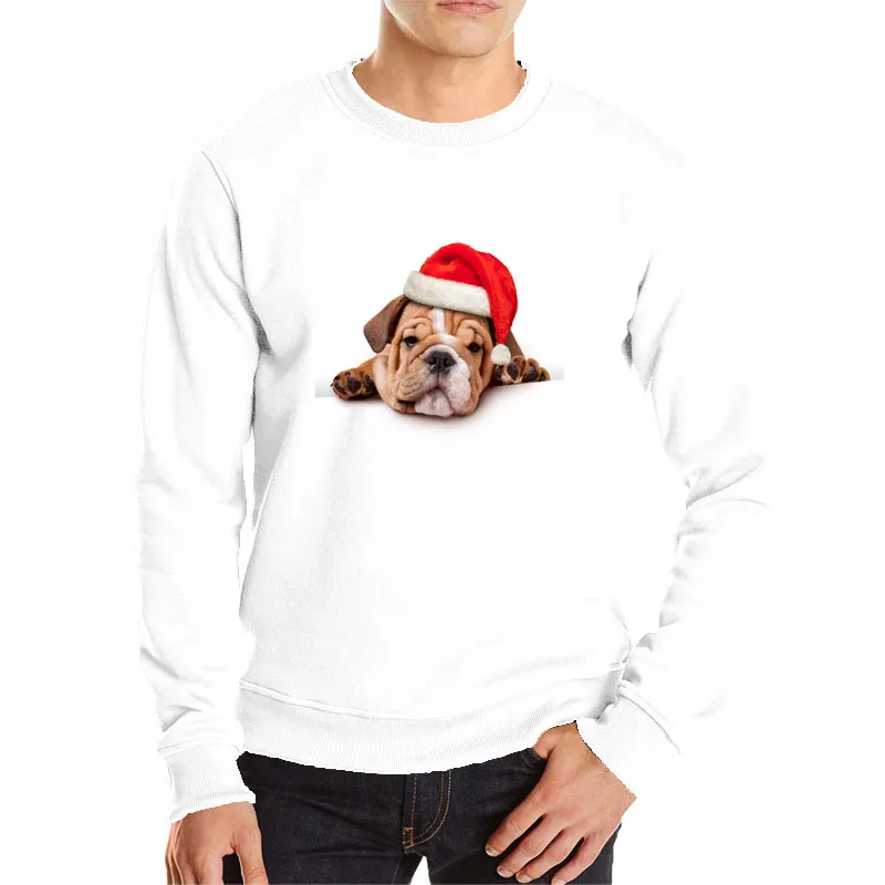 

Christmas dog hoodies funny clothes lovely hoodie men soft cotton sweatshirt casual streetwear cheap sale brand hoodie