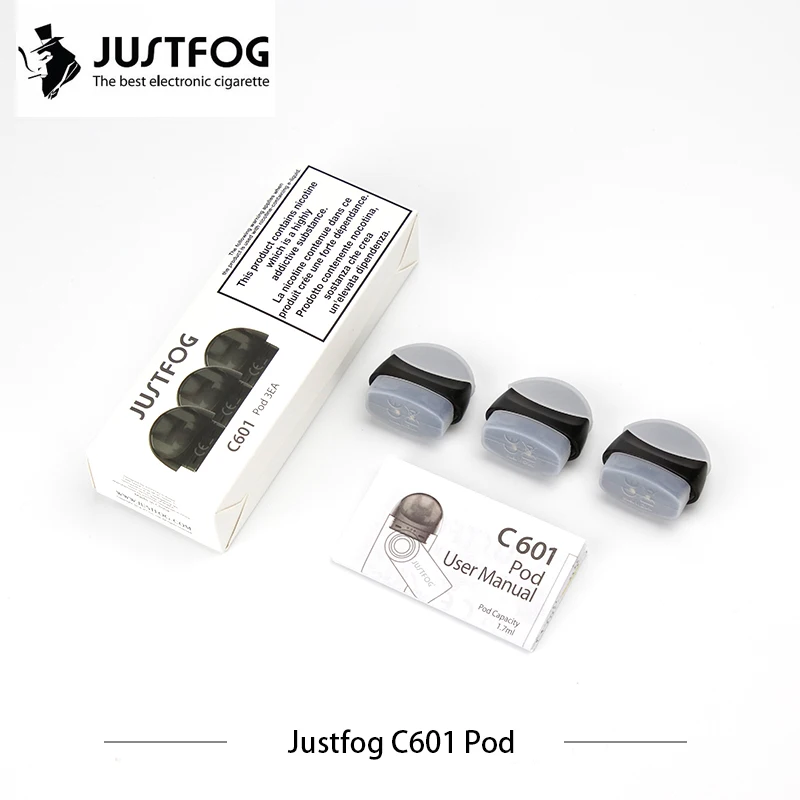 3/6/9/12/15 шт оригинальный Justfog C601 pod 3 шт в упаковке для justfog C601 starter kit 1,7 мл емкость верхнего пополнения pod картридж