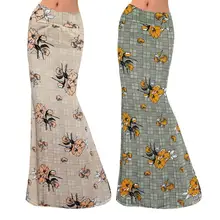 Летняя шифоновая Женская юбка с цветочным принтом Kawaii в Корейском стиле; повседневные юбки в стиле ампир Harajuku с бантом; милые винтажные юбки с высокой талией; Лидер продаж; SS3