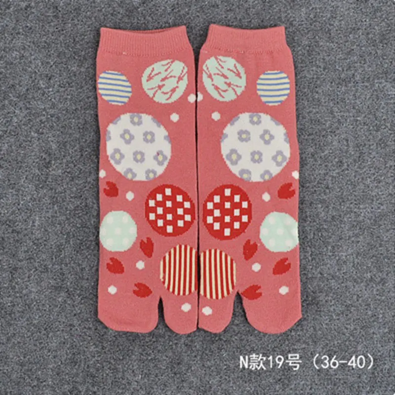 1 пара женских сандалий; короткие мягкие хлопковые носки; женские разноцветные носки с принтом; кимоно; Вьетнамки; XLZ9454 - Цвет: Design 16