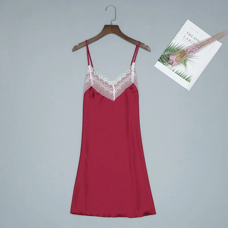 

Sexy Women Silky Sleep Robe Strap Top Sleepwear Nightdress Lady Home Wear Nightgown Bath Gown Sleepshirts Bathrobe M-XL