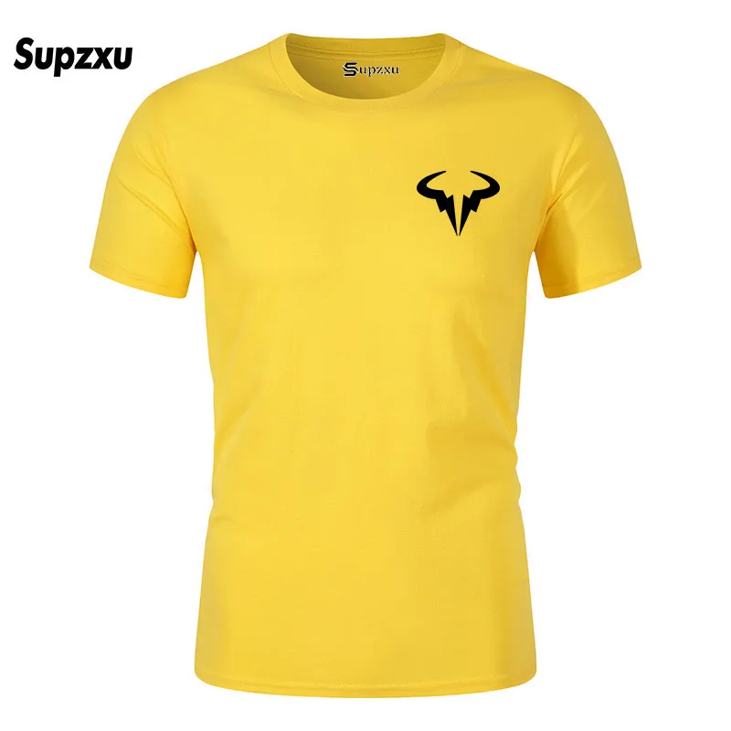 2019 Summer New Fashion Rafael Nadal Men's Black T-Shirt Size XS-2XL High Quality Men's Natto Bull T-Shirt Top T-Shirt Large Siz 2019 Summer New Fashion Rafael Nadal Men's Black T-Shirt Size XS-2XL High Quality Men's Natto Bull T-Shirt Top T-Shirt Large Siz