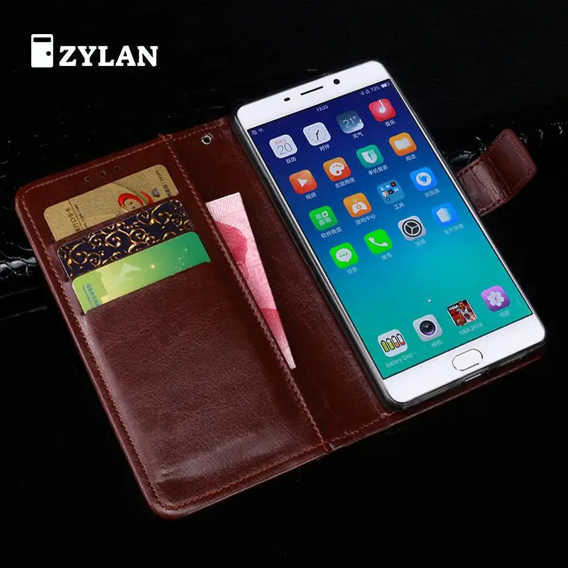 ZYLAN для OPPO R9 Plus роскошный кожаный чехол с откидной крышкой защитный телефона