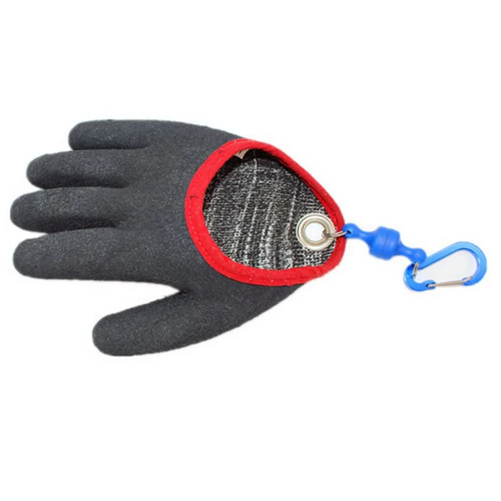 

Fishing Glove For Handing Fish Safety with Magnet Release Catch Fish Gloves Cut & Puncture Resistant with Magnetic Hooks