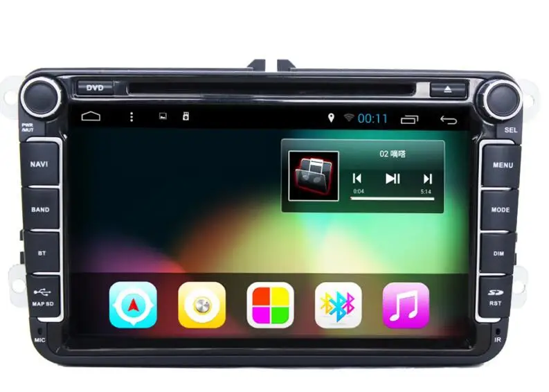 БЕСПЛАТНАЯ ДОСТАВКА Android 2Din Dvd-плеер Автомобиля для VW Golf mk6 5 Polo Jetta Tiguan Passat B6 cc