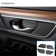 4 шт./компл. Нержавеющая сталь двери автомобиля межкомнатной двери чаша Стикеры ручка украшения Стикеры s для Honda CRV CR-V C497