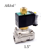 Нормально открытый 2 дюймов Нержавеющая сталь воды электромагнитный клапан 220 v 110 v 24 v 12 v 240 v