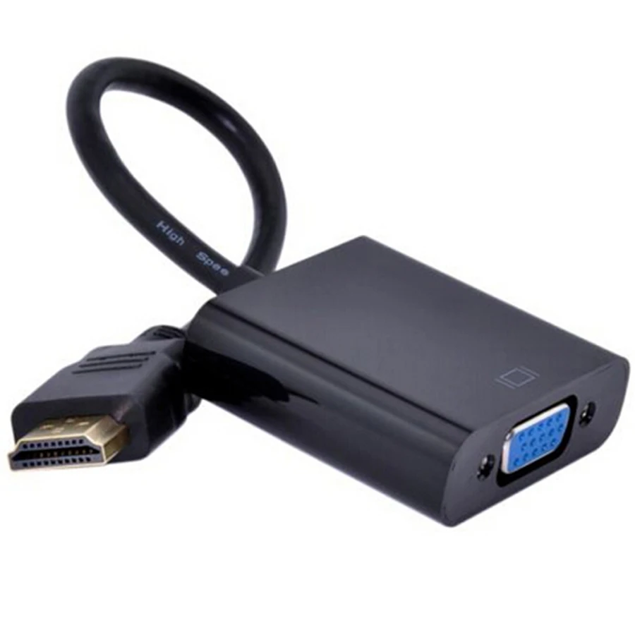 Мужчина HDMI к шнура VGA Женский адаптер Video Converter HD Кабели 1080 P Чипсет для Xbox 360 шт. DVD HDTV HDMI TO VGA кабель адаптер