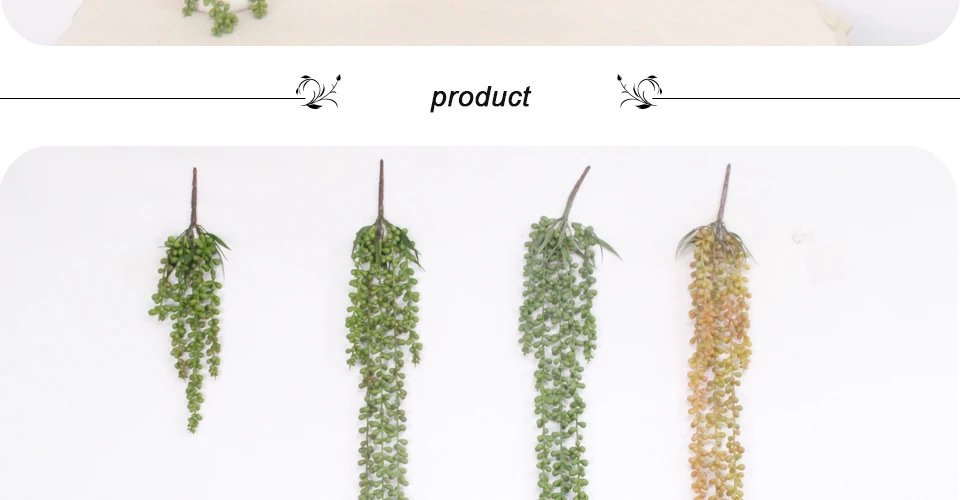 Имитация растений из Ротанга Большой жемчуг фасоль Любовник слезы бобы Высокое качество Мягкие резиновые украшения дома аксессуары стены лозы 1 шт