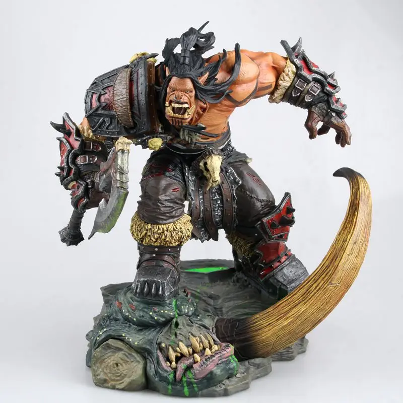 [Funny] 24cm WOW Grommash hellscream gk resin figure statue toy