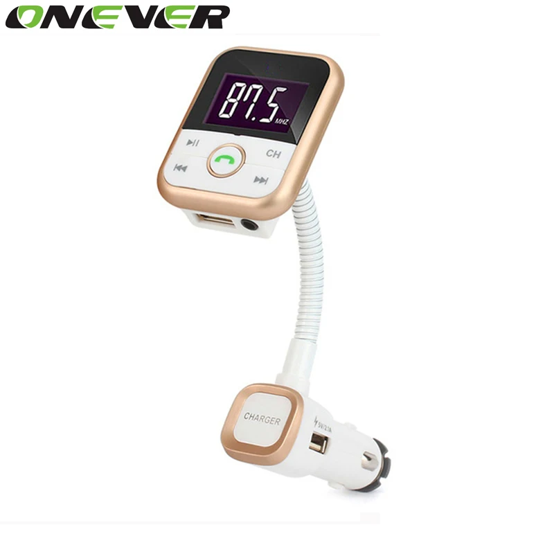 

A2DP Bluetooth Car Kit MP3 Player Handsfree Wireless FM Transmitter Radio Adapter With LCD Remote Control For SmartPhone 1PCS