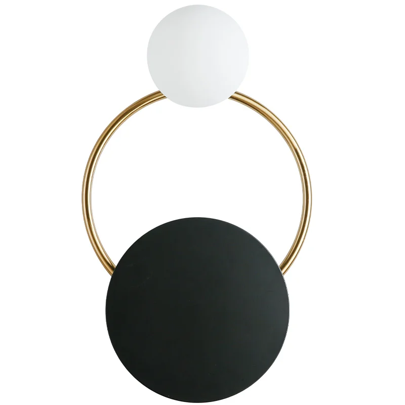 Ecolight Nordic Postmodern Led Wall Lamp Metal Glass Shade Wall Sconce for Living Bed Room Aisle Study Ambient Light G9 Bulb