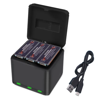 

HOBBYINRC QC3.0 Quick Charger 3 Battery Charger Fast Charging Storage Case for DJI Osmo Action Sports Camera