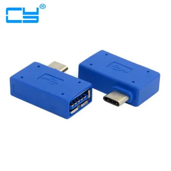 

USB 3.1 type c 90 Degree Right Angled USB-C Type-C male to USB 3.0 A Female OTG Adapter connector converter for Laptop