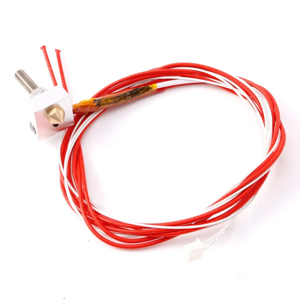 1 шт. 12В 75 мм 0 4 MK8 сопло экструдер нити HotEnd для Prusa i3 3D принтер новый|nozzle extruder|hotend for