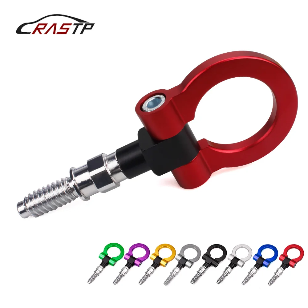RASTP-سباق جبهة هوك السحب سحب شريط السيارات مقطورة الدائري صالح ل BMW E سلسلة/1 سلسلة/ 3 سلسلة/X5/X6/سيارة أوروبية RS-TH008-1