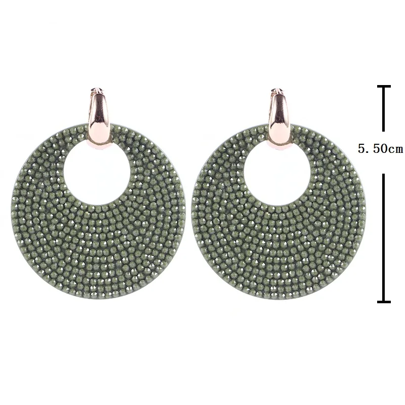 Earrings Military Green