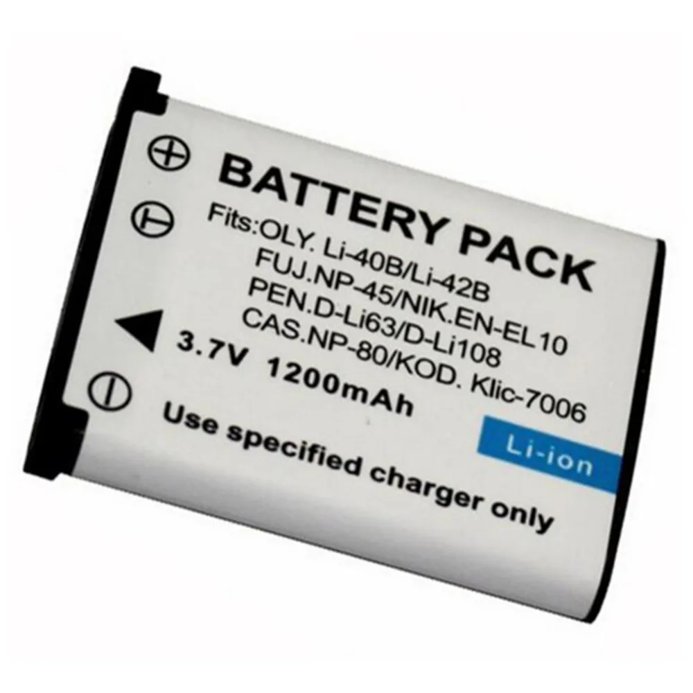 4 шт. 1200 мАч LI40B LI 40B 42B LI42B FNP 45 NP45 CNP 80 ENEL10 EN EL10 батарея для OLYMPUS U700 U710 FE230 FE340 FE290 FE36|en-el10