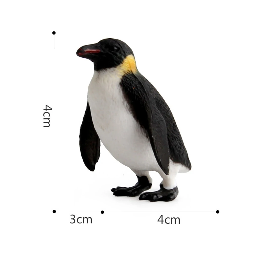 2 шт милые Пингвины фигурка Моделирование Пластиковые Пингвины статуя реалистичные животные ремесла Настольный орнамент украшение стола комнаты