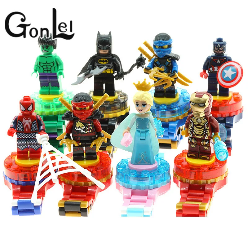 

LegoING Watch Super Hero Model Building Blocks Spiderman Marvel Compatible with Legoed Figures Bricks Toys Kids Gifts