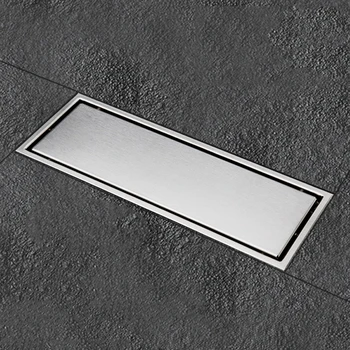 

1 Set Floor Drains Stainless Steel Linear Shower Floor Drains Tile Insert Drain Channel for Bathroom Kitchen Waste Grate Bathtub