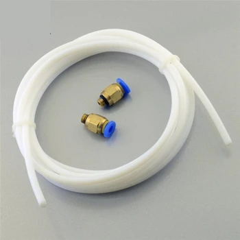 

2 Meters PTFE Teflon Tube + 2 x PC4-M6 Fittings for RepRap 3D Printer Bowden Hotend 1.75mm Fast ship