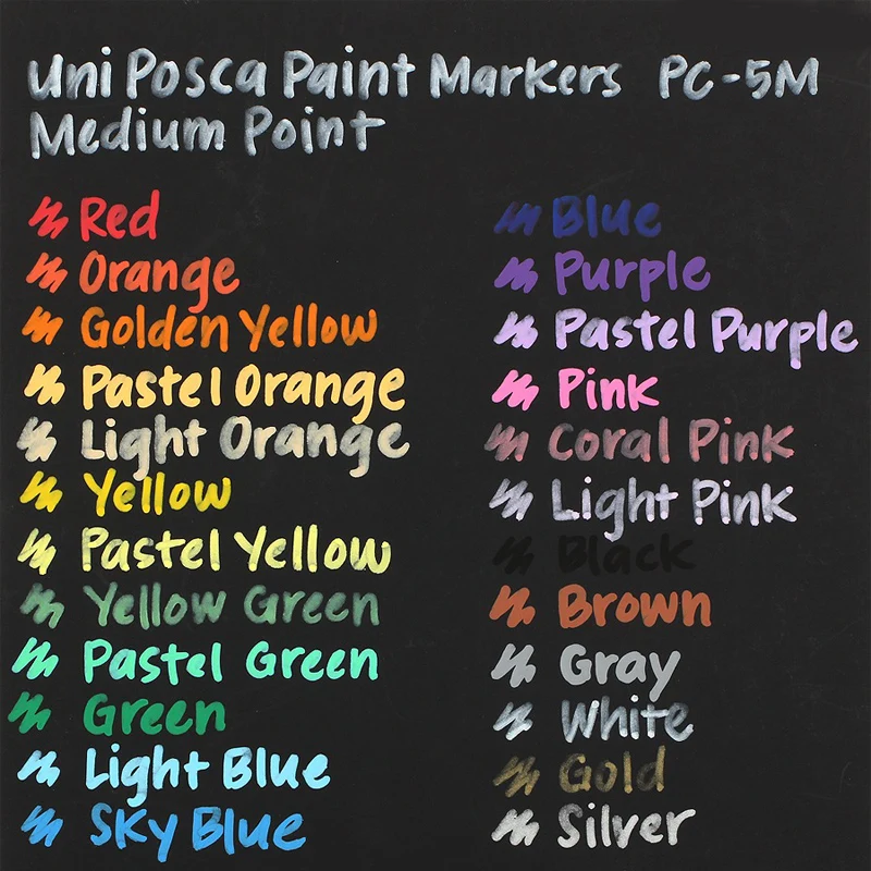 1 шт., Uni POSCA, PC-3M, художественный маркер, Mitsubishi, тонкая точка, 0,9 мм-1,3 мм, 17 цветов, водооснова, Перманентная краска, ручка, офисные и школьные принадлежности