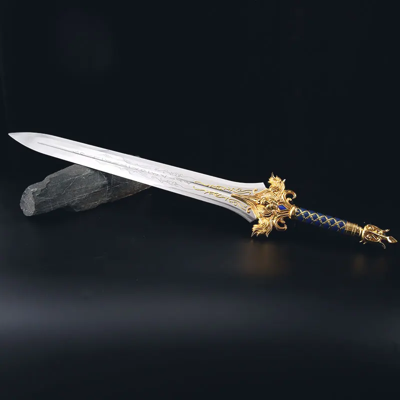 [Сделано из металла] ремесла 1:1 110 см WOW king of Stormwind Llane Wrynn I sword Lion Модель украшения