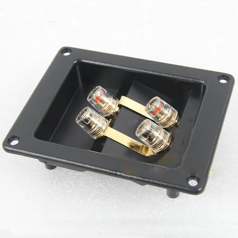 2 шт. аудио кабель Разъем динамик четыре распределительная коробка адаптер