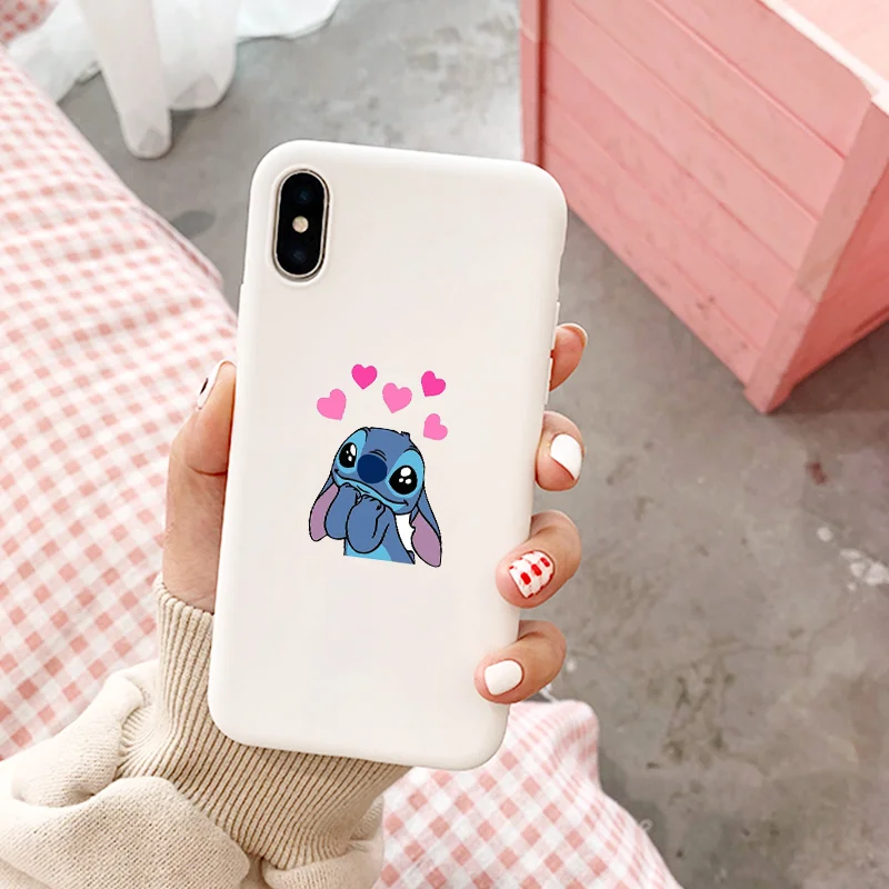 Силиконовый мягкий чехол для телефона Disneys Stitch для Apple IPhone X XR XS MAX 7 8 7 plus 6 6 S Plus 5 5S SE задняя крышка - Цвет: W-940