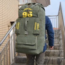 Многоцелевой Холст туда и обратно-это кросс-сумка Сумки из натуральной кожи, 97L очень большой вместительности рюкзаки Прочный Холст Дорожная сумка