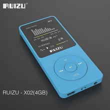 2016 100% original English version Ultrathin MP3 Player with 4GB storage and 1.8 Inch Screen can play 80h, Original RUIZU X02