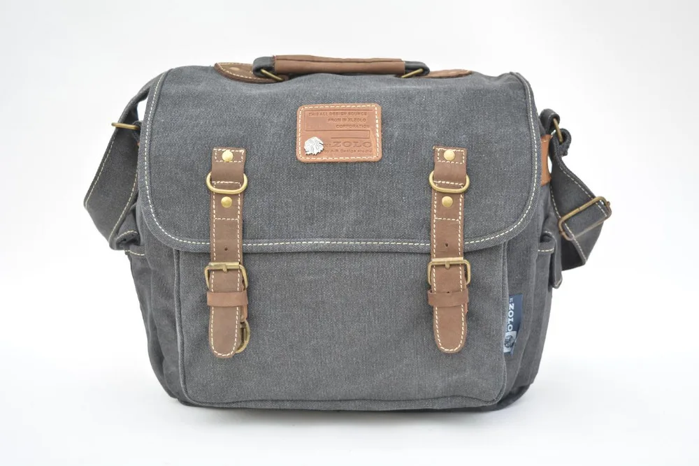 

Free shipping 2015 New flip cover crossbody messenger bag genuine leather straps delicate leather handle vintage canvas bags