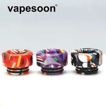 

Authentic VapeSoon 810 Resin Drip Tip Banner Style For TFV12 Prince Resa Prince Manta Goon 528 etc Four Colors