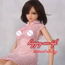 Sexo New 136cm Lifelike Real Silicone Solid Mini Love Doll With Skeleton Japanese Artificial Vagina Large Breast Rirey Oral Sex