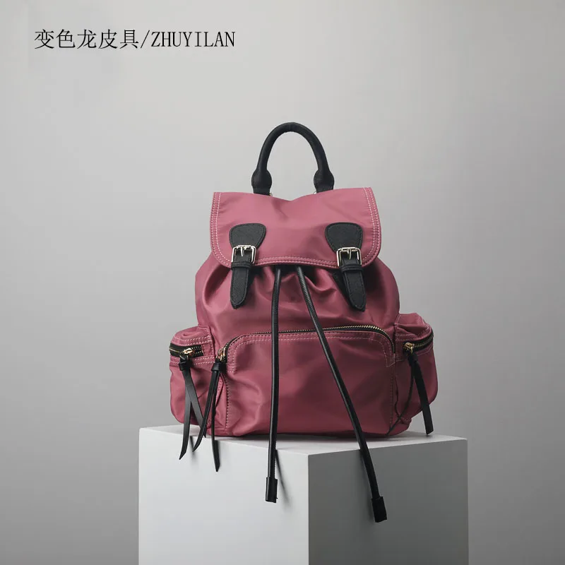 

2018 New genuine leather oxford cloth backpacks bag high-end customized fashion woman bag