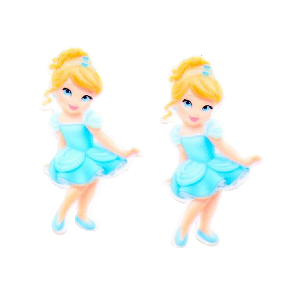 Lucu Gadis Cinderlla Princess Planar DIY Kerajinan Cabochons Pipih
