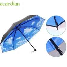 Mayo de 26 Mosunx Negocio Anti UV Protección Paraguas de Sun Cielo 3 Plegable Sombrillas Rain Umbrella