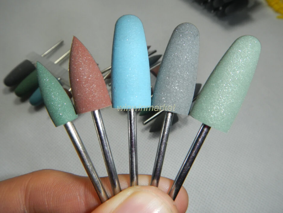 20pcs Dental SILICONE Polishers Resin Base Acrylic Polishing Burs 2