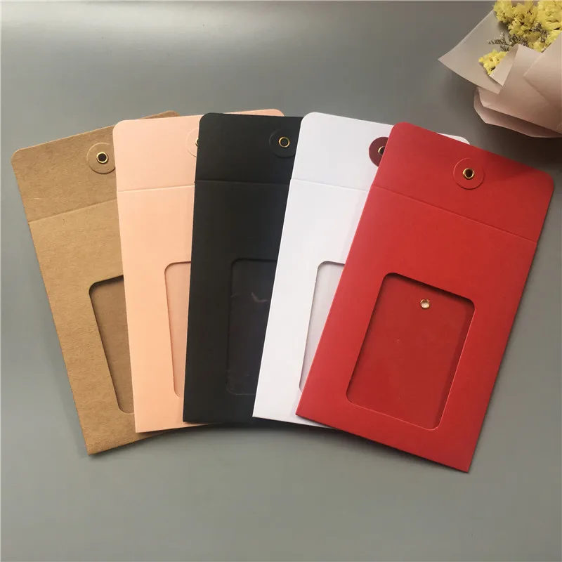 

20Set Multi Color Cardboard Jewelry Display Box&Card, PVC Windows Necklace Gift Boxes Necklace/Pendant Jewelry Packaging Bags