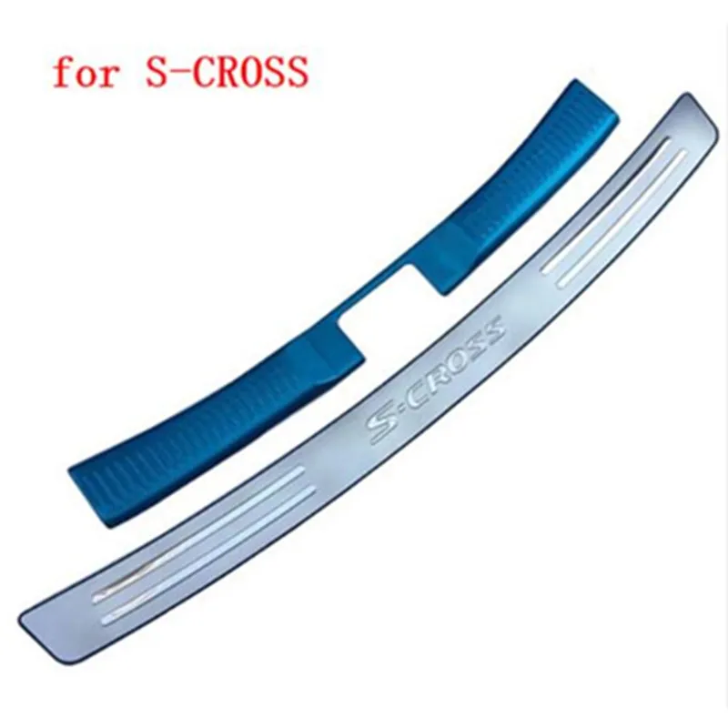 High-quality-stainless-steel-Rear-Bumper-Protector-Sill-Trunk-Tread-Plate-Trim-for-Suzuki-S-CROSS (3)