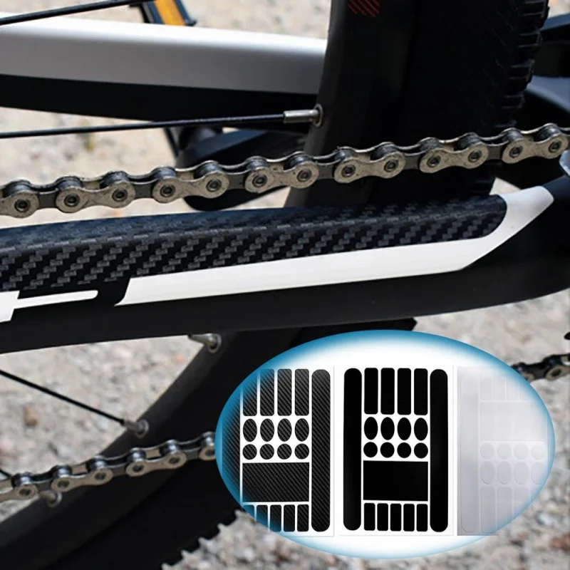 Nuevo accesorios para bicicleta ciclismo bicicleta pegatinas de calcomanías de marco de bicicleta Rack pegatinas pintura película de protección proteger Kit