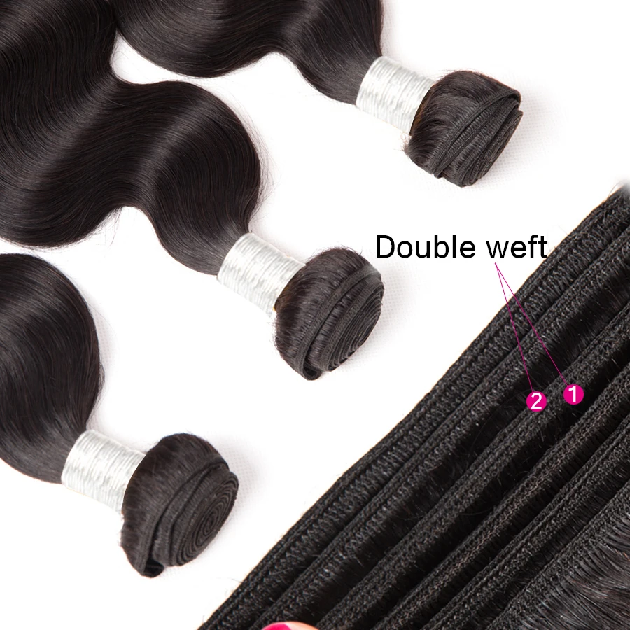 human hair bundles with closure (7)