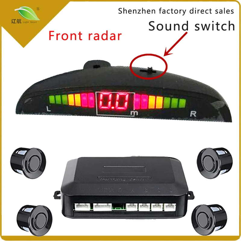 

Light Heart LED Display Car Sensor One Set Led Parking Sensor Auto Car Detector Parktronic Display 811C