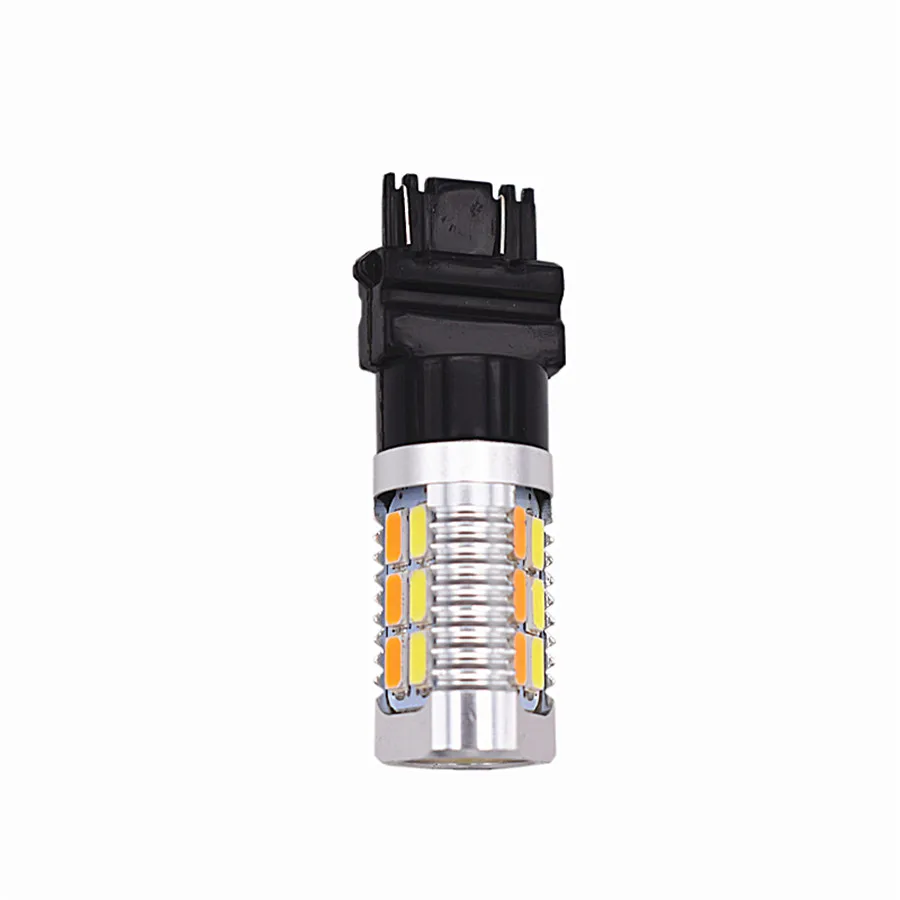 12V 3157 T25 5630 22 SMD горки желтый/белый 22 светодиодный s светодиодный лампы DRL двойной Цвета светло-1 пара